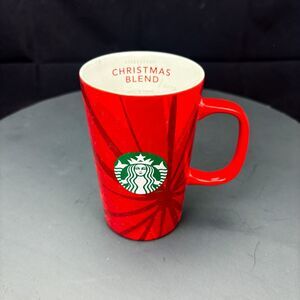 STARBUCKS 2014 Christmas Blend Red Coffee Mug Cup 12 Ounces Mermaid Siren